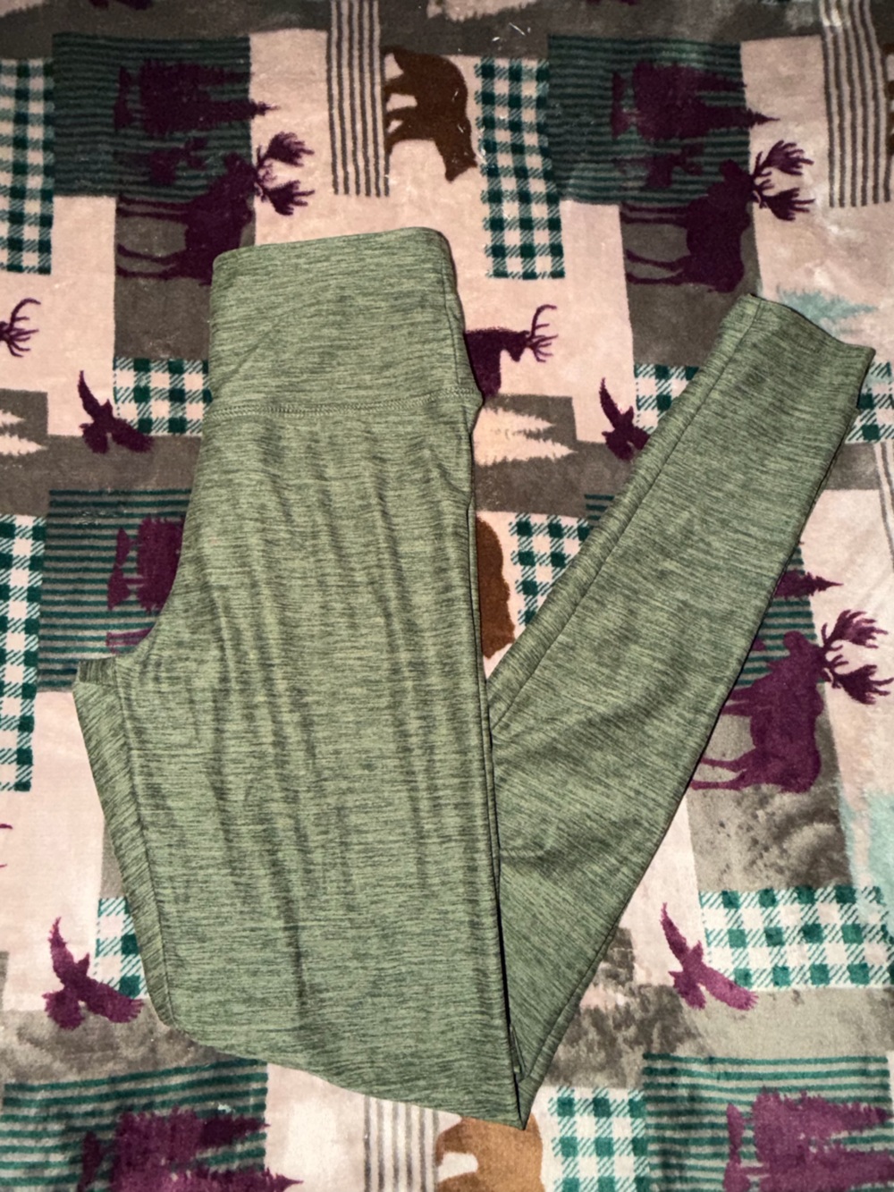 Forever 21 Olive Green Ribbed Long Sleeve Top